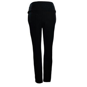 INC International Concepts 6 Womens Pants Black Velour Pull On Skinny Leggings